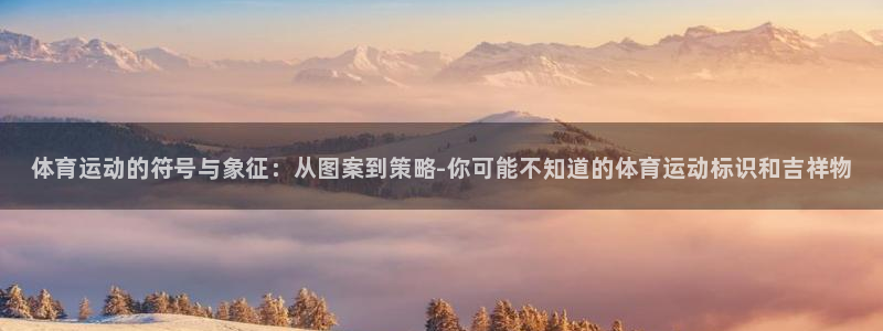 尊龙官方正版app官方：体育运动的符号与象征：从图案