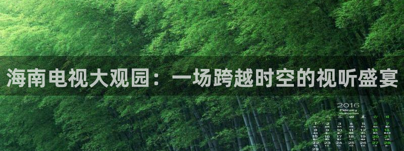 柠檬体育直播：海南电视大观园：一场跨越时空的视听盛宴